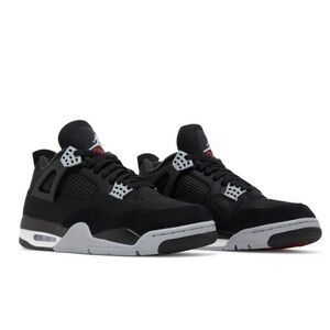 AUTHENTIC Air Jordan 4 Retro SE 'Black Canvas'